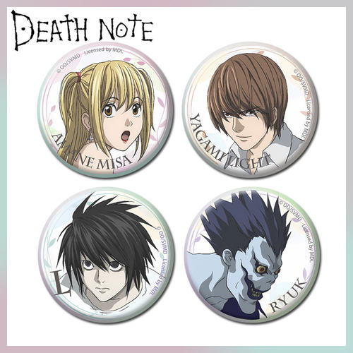 死亡笔记本deathnote琉克L夜神月动漫徽章吧唧谷子周边胸针挂件