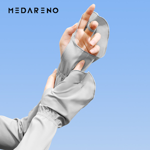 手套冰袖女夏季新款防晒袖套防紫外线手袖冰丝长款护臂开车手套