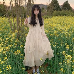 超仙森系女童连衣裙套装少女孩2025夏季新款中大童学生夏天长裙子
