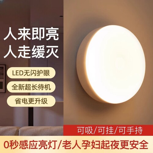 【全网热销10W+】充电感应小夜灯