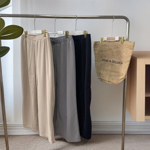 遮肉显瘦神裤 超个性 腿 双层裤 25062641 松紧腰纯色百搭休闲长裤