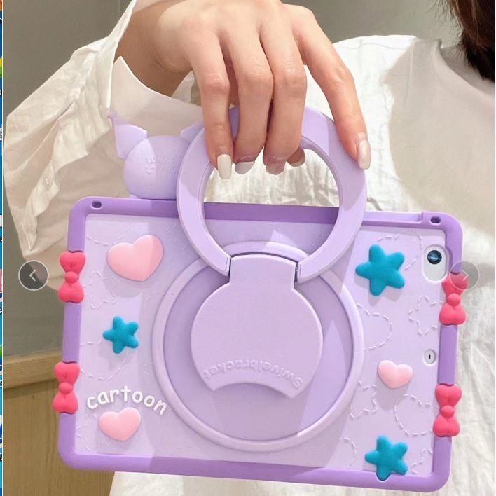 适用华为AGS6-W00平板保护套11寸卡通硅胶手提库洛米女款MRX-W09全包NDL-W09软壳手拎外壳Z3支架套M6手提后壳