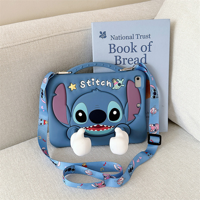 适用三星Tab A9plus保护套sm-x135儿童史迪仔硅胶壳galaxyA9+电脑壳taba11外壳8.7寸smx210笔槽外壳SM-X230