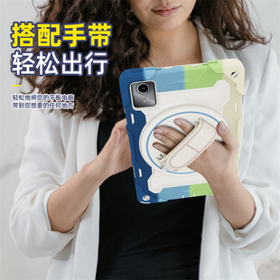 适用腕带手持联想昭阳Y11学生保护套TB330Fu外壳11寸旋转支架三层防压弯TB331抗摔无盖M11外壳手托户外斜挎