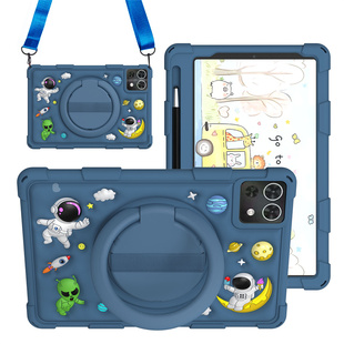 适用台电M50Mini防摔全包硅胶套8.7寸卡通旋转宇航员T50mini手环支架外壳男女款 彩色外壳