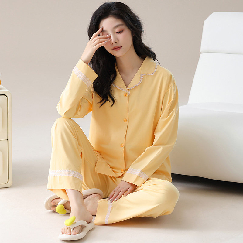 睡衣女纯棉高级感秋冬季家居服