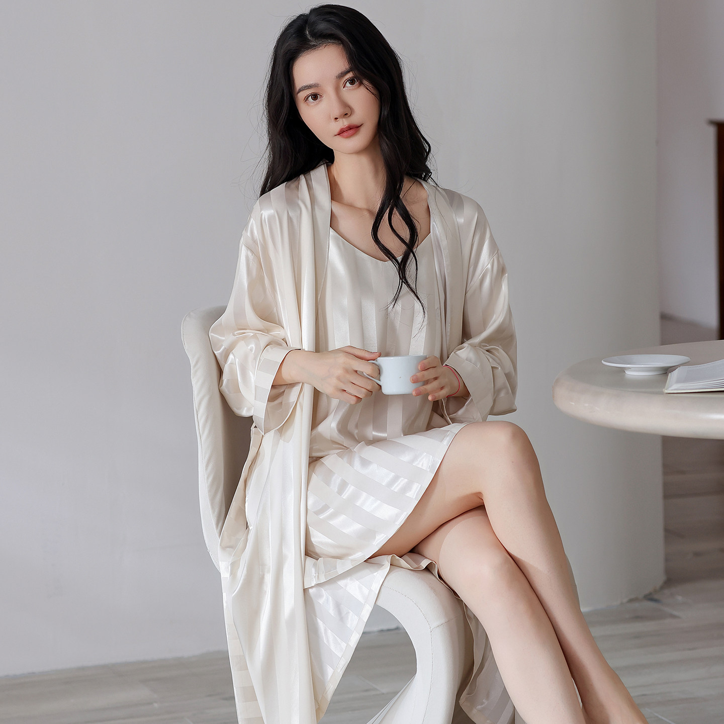 冰丝吊带背心睡裙秋夏季睡衣女