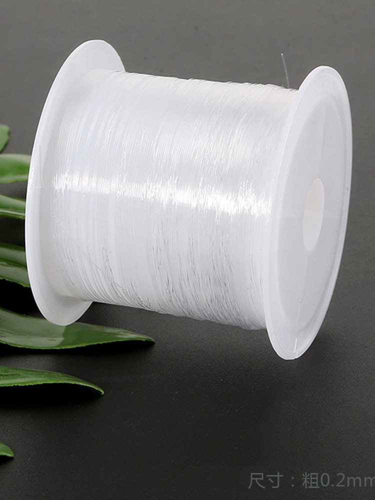 气球蜂窝球纸花球灯笼配件水晶透明钓鱼钱手工DIY鱼线60米