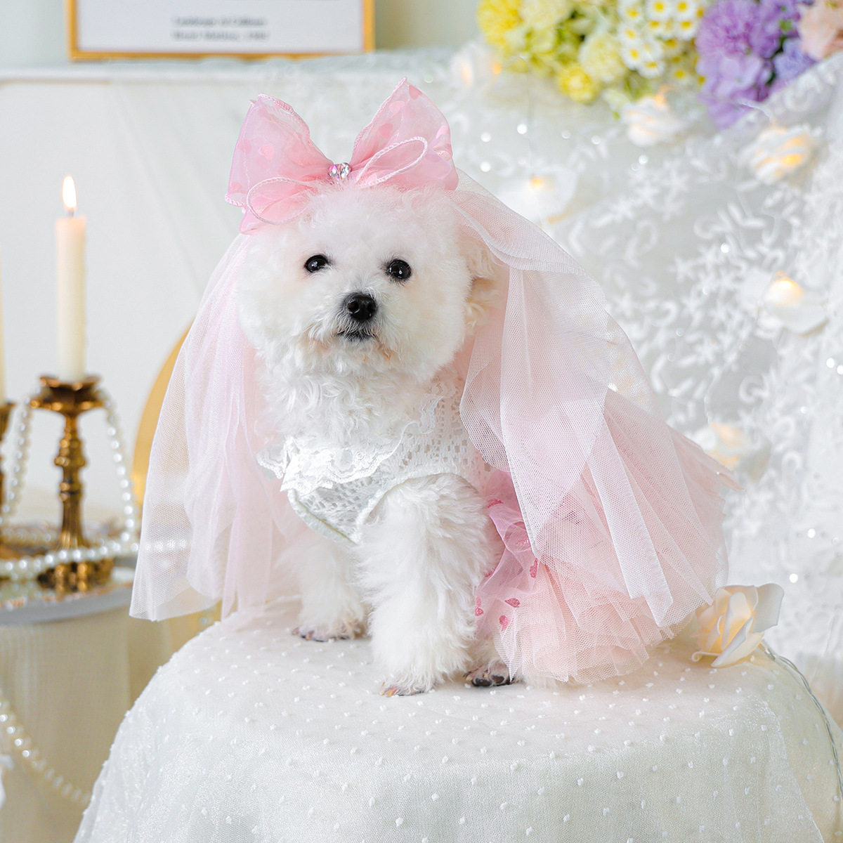 宠物狗狗衣服 TUTU裙纱裙春夏公主蓬蓬裙 粉心蓬蓬裙+皇冠头纱粉,宠物/宠物食品及用品,狗宠物服装/雨衣,淘宝优惠券,粉丝福利购,淘宝优惠卷