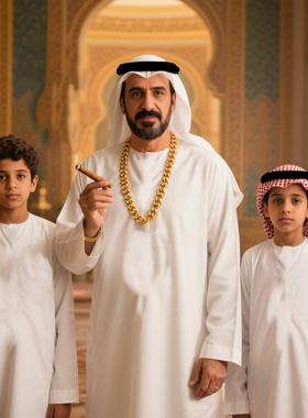 万圣节阿拉伯服装迪拜中东土豪长袍生日年会搞笑网红派对衣服道具