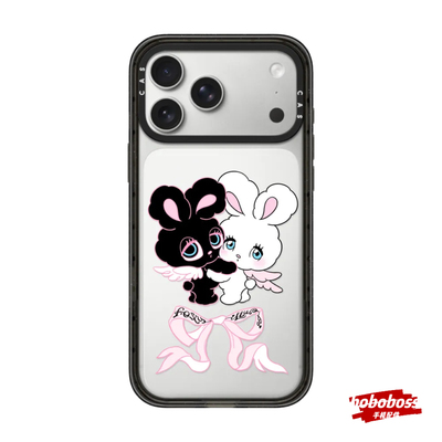 cassti源厂！foxy illustrations联名系列天使兔子 magsafe适用于iPhone17/16/15/14/Pro/Max防摔磁吸手机壳