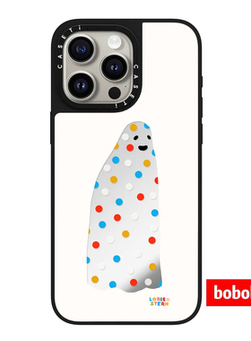 case源厂！艺术家联名系列波点幽灵小鬼magsafe适用于iPhone17/16/15/14/13/Plus/Pro/Max防摔磁吸手机保护壳