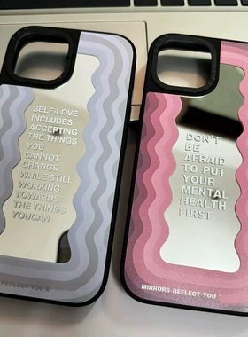 case源厂！李一桐同款艺术家联名系列标语Don't Be Afraid适用iPhone17/16/15/14/Pro/Max防摔磁吸手机壳