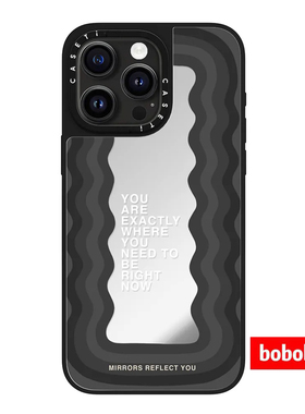 case源厂！艺术家联名系列 励志标语黑色波浪magsafe适用于iPhone17/16/15/14/Plus/Pro/Max防摔磁吸手机壳