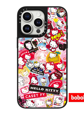 case源厂！Hello Kitty周年系列 贴纸magsafe适用于iPhone17/16/15/14/Plus/Pro/Max防摔磁吸女生手机壳