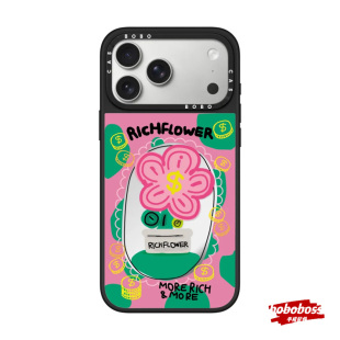 cassti源厂！ RICH FLOWER有钱花系列金上添花magsafe适用iPhone17/16/15/14/13/Pro/Max防摔镜面磁吸手机壳
