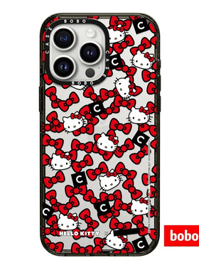 case源厂！Hello Kitty系列 蝴蝶结满印 MagSafe适用于iPhone17/16/15/14/Plus/Pro/Max防摔磁吸防摔手机壳