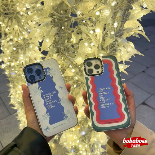 case源厂！ Mirrors圣诞系列新品 冬日初雪magsafe适用iPhone16/15/14/13/Pro/Max防摔镜面磁吸手机壳