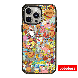 ssti源厂！海绵宝宝联名系列 贴纸满印 magsage兼容适用于iPhone17/16/15/14/13/Plus/Pro/Max防摔磁吸手机壳