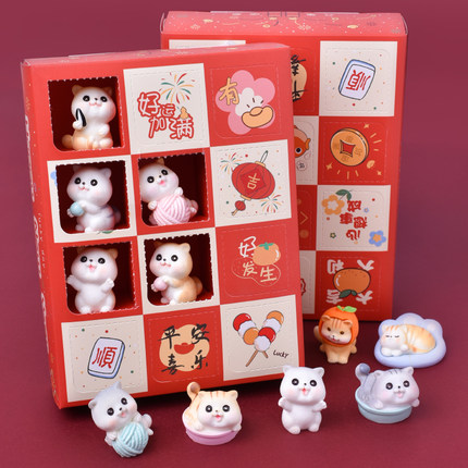新款猫咪洞洞乐盲盒儿童抽奖惊喜奖励戳戳乐玩具小学生男女孩礼物