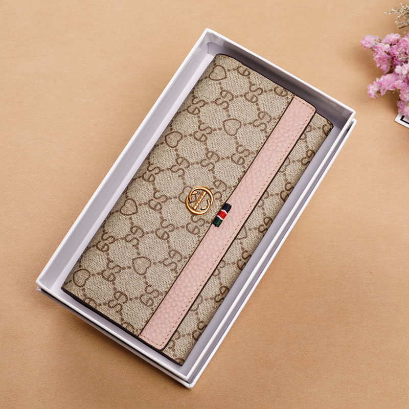 2020新款皮夹女钱包长款气质手包简约时尚超薄钱夹子大容量多功能