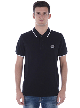 男士KENZO高田贤三 春夏商务超值简约虎头短袖POLO衫4BA5PO001