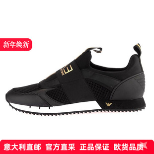 X8X100XK256 夏特惠 Armani阿玛尼EA7男士 一脚蹬网面透气百搭板鞋