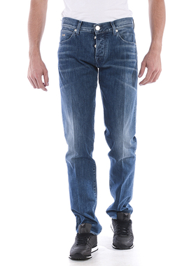 ARMANI阿玛尼EA男士时尚修身潮流简约百搭牛仔长裤ANJ65 W4 正品