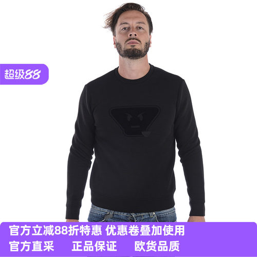 阿玛尼男士时尚纯色套头卫衣