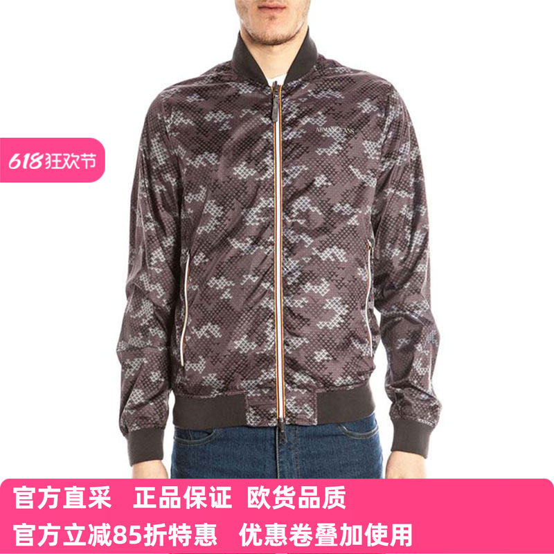 ARMANI JEANS阿玛尼男士时尚潮流修身风衣夹克外套双面A6B74UJ