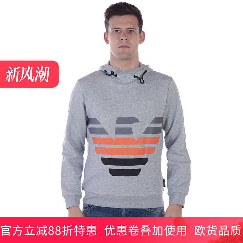 阿玛尼男士青少年连帽套头ARMANI