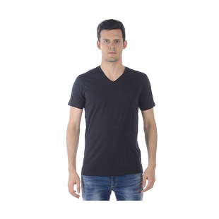 ARMANI JEANS阿玛尼品牌男士纯棉商务休闲精品圆领短袖T恤B6H31LS