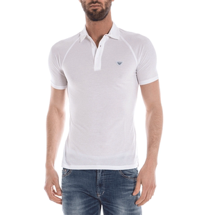 男士ARMANI JEANS阿玛尼精品短袖POLO衫显瘦清爽型 C6M35ET 棉