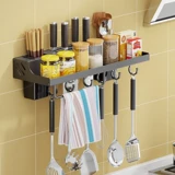 Стена хранения кухни -Много -функциональная из нержавеющая сталь приправа для палочек для еды.