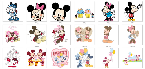 可爱卡通迪士尼人物米老鼠唐老鸭图案素材ai矢量ps设计分层源文件