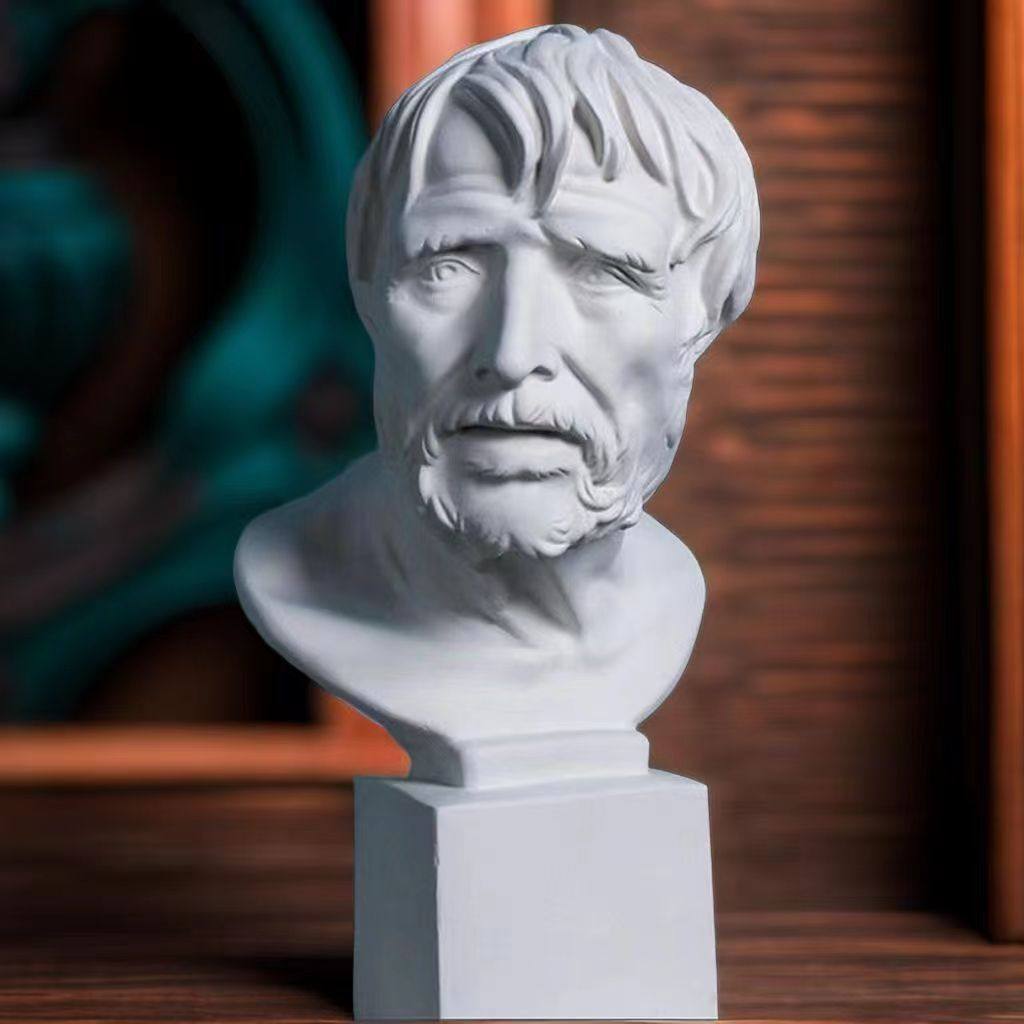 海盗石膏像阿里斯托芬素描石膏头像素描石膏像美术生画室绘画装饰