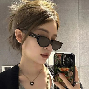 jennie珍妮同款gn墨镜roco明星网红辣妹猫眼复古高级感太阳眼镜女