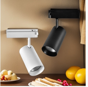 GD16 店铺商场展厅酒吧背景墙导轨射灯 35W轨道射灯cob聚光服装