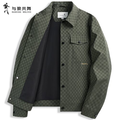 格子翻领D－WOLVES/与狼共舞秋冬