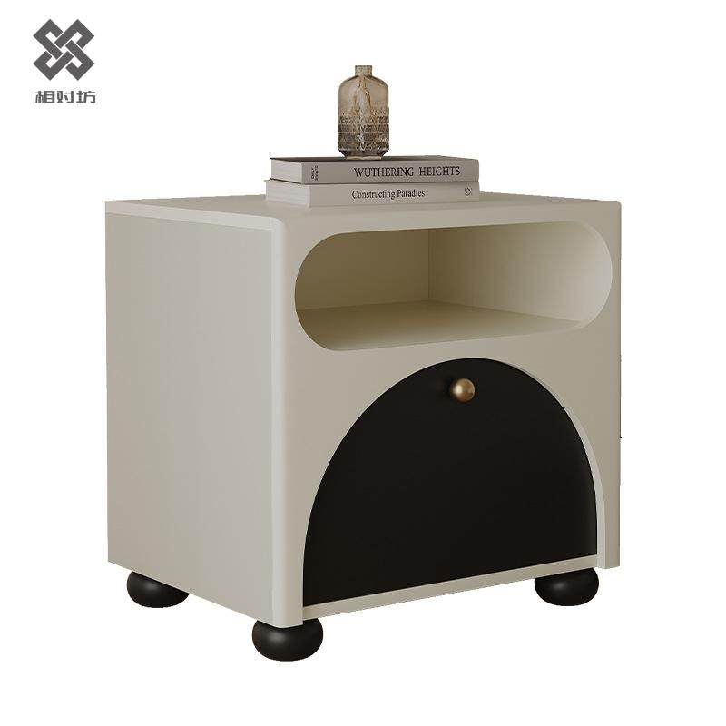 法式奶油风床头柜现代简约卧室创意床边艺术感极简风儿童床头柜,住宅家具,床头柜,淘宝优惠券,粉丝福利购,淘宝优惠卷