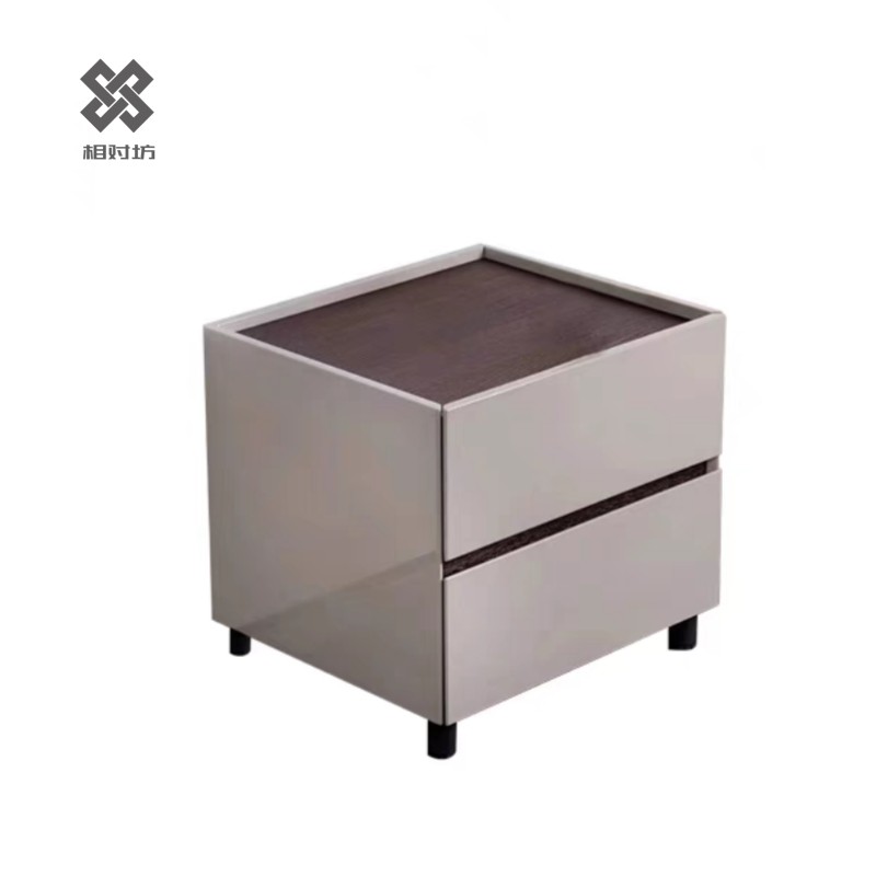 意式极简钢琴烤漆床头柜现代简约主卧烟熏床边柜收纳储物轻奢卧室,住宅家具,床头柜,淘宝优惠券,粉丝福利购,淘宝优惠卷