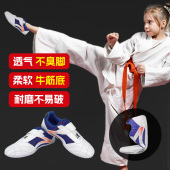 儿童专用夏季 款 透气软底训练鞋 WOOSUNG跆拳道鞋 武术鞋 成人初学者