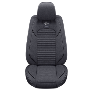 布艺后排汽车坐垫一体座位垫子车内防脏座椅座套小车四季通用亚麻