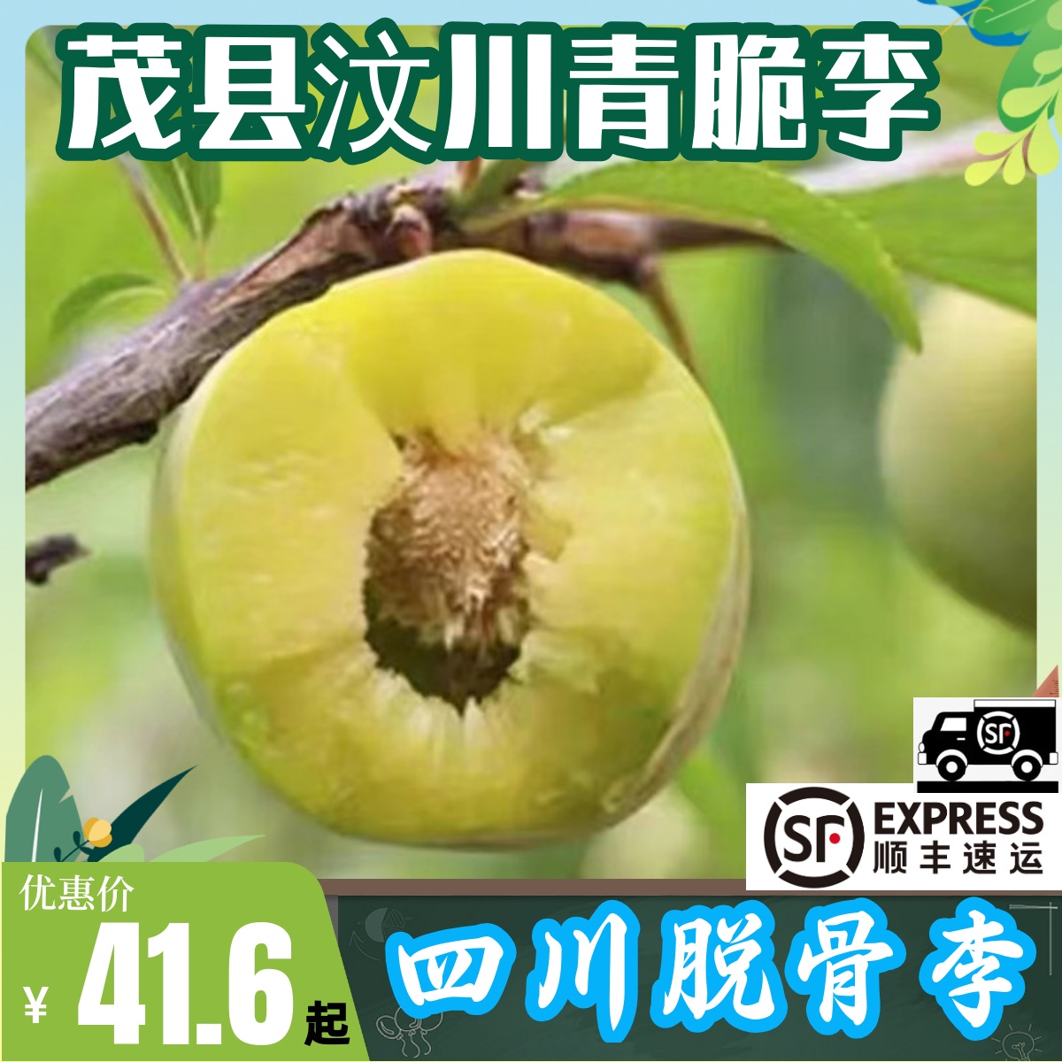 脱骨脆李子新鲜空心脱骨茂县汶川