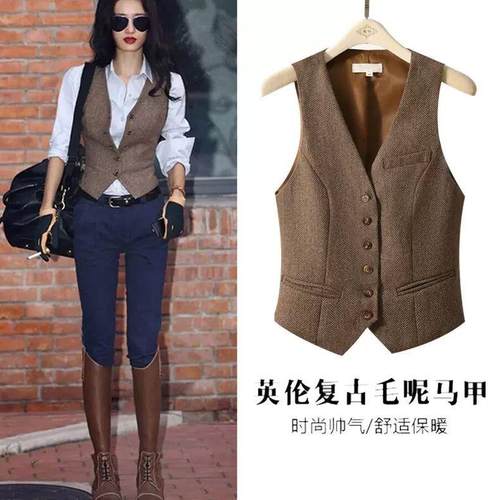 2024新款复古修身马甲