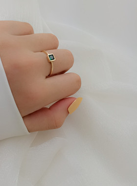 欧美日韩风几何图形纳米戒指