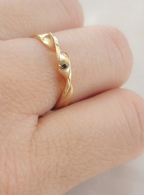 女黄铜欧美百搭气质戒指