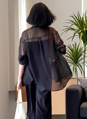 法式气质防晒衬衫女长袖