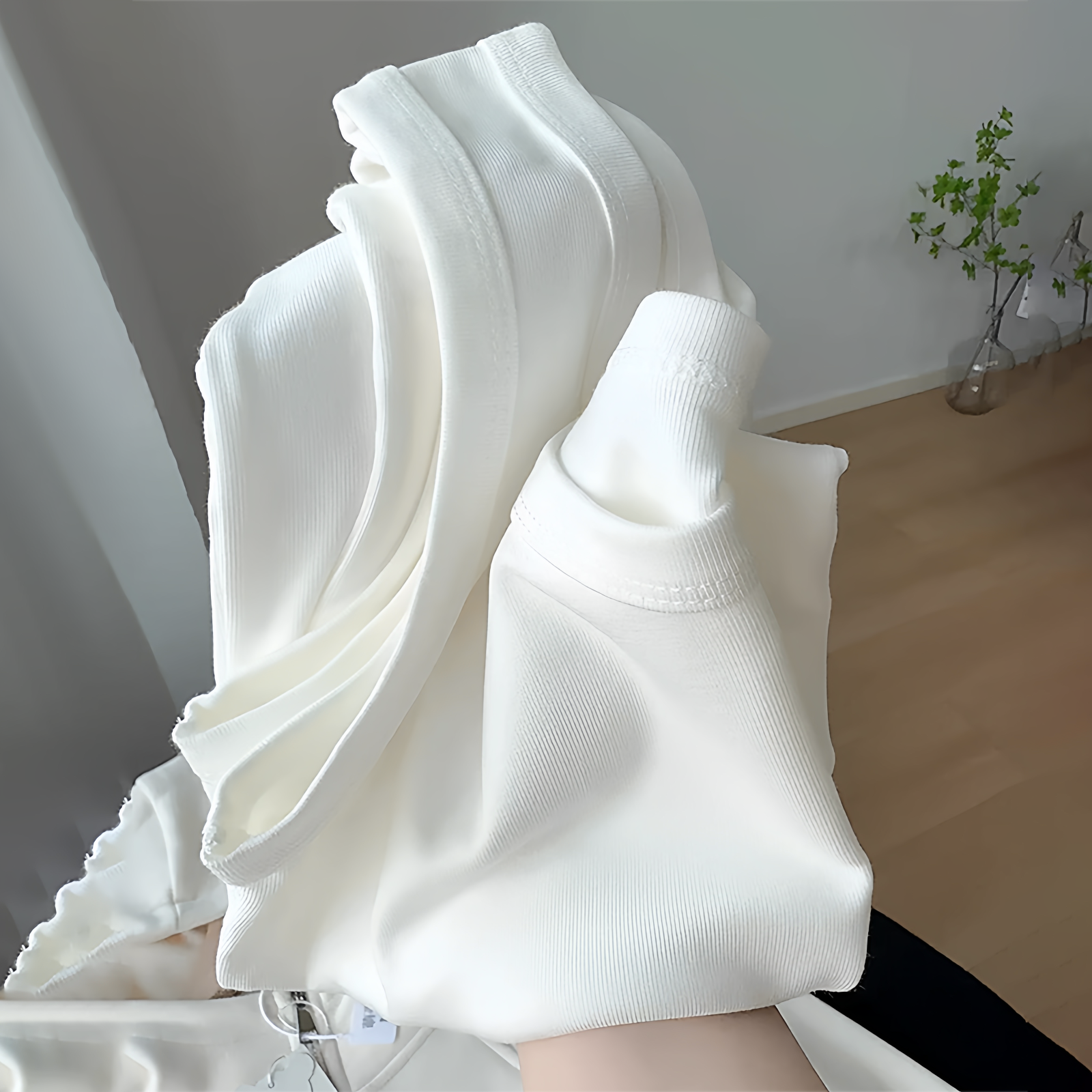 白色纯棉工字背心吊带女夏外穿遮副乳宽肩带无袖上衣配衬衫的内搭