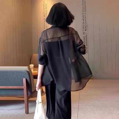 法式气质防晒衬衫女长袖